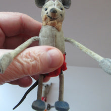 Load image into Gallery viewer, PAIR of 1930s Schuco Disney Mickey Mouse Tumbling Clockwork Toys
