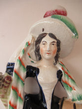 Load image into Gallery viewer, Antique 19th Century Shepherdess with Little Sheep at her Feet
