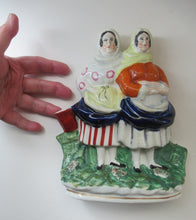 Load image into Gallery viewer, Staffordshire Figurine Scottish Newhaven Fishwives Antique
