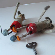 Load image into Gallery viewer, PAIR of 1930s Schuco Disney Mickey Mouse Tumbling Clockwork Toys
