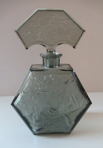 1930s Czechoslovakian  Schlevogt Bacchus Decanter  & Shot Glasses