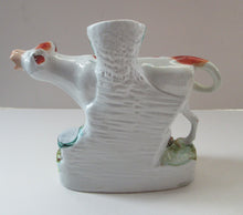 Load image into Gallery viewer, Unusual Antique Staffordshire Cow and Milkmaid Spill Vase and Milk Jug
