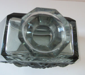 1930s Czechoslovakian  Schlevogt Bacchus Decanter  & Shot Glasses