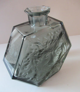 1930s Czechoslovakian  Schlevogt Bacchus Decanter  & Shot Glasses