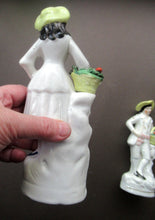 Load image into Gallery viewer, Antique Staffordshire Figurine Pair. Couple out Fruit Picking
