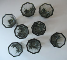 Load image into Gallery viewer, 1930s Czechoslovakian  Schlevogt Bacchus Decanter  &amp; Shot Glasses
