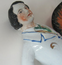 Load image into Gallery viewer, Equestrian Figurines. 1860s Staffordshire Pottery. Pair Edward VII and Princess Alexandra
