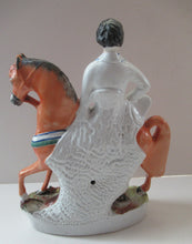 Load image into Gallery viewer, Equestrian Figurines. 1860s Staffordshire Pottery. Pair Edward VII and Princess Alexandra
