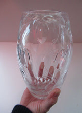 Load image into Gallery viewer, Large Stuart Crystal Cut Glass Vase after JOHN LUXTON. Height 8 1/2 inches.
