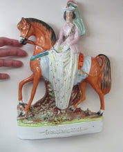 Load image into Gallery viewer, Equestrian Figurines. 1860s Staffordshire Pottery. Pair Edward VII and Princess Alexandra
