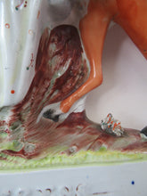 Load image into Gallery viewer, Equestrian Figurines. 1860s Staffordshire Pottery. Pair Edward VII and Princess Alexandra
