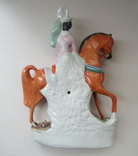 Load image into Gallery viewer, Equestrian Figurines. 1860s Staffordshire Pottery. Pair Edward VII and Princess Alexandra
