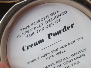 Vintage 1950s Powder Compact Hydrangea Design