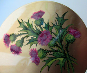 1950s Stratton Powder Compact Scottish Thistles