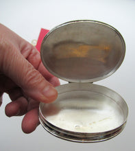 Load image into Gallery viewer, Vintage Solid Silver Box with Unique Enamels Painting of Stag in Scottish Highlands
