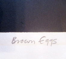 Load image into Gallery viewer, Bell Cowie Screenprint 1975 Brown Eggs Scottish Art
