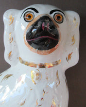 Load image into Gallery viewer, Antique Staffordshire Chimney Spaniels Wally Dogs 12 inches Glass Eyes
