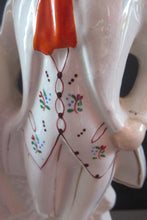 Load image into Gallery viewer, Large Antique Staffordshire Flatback Figurine Couple Harvesting 
