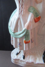 Load image into Gallery viewer, Large Antique Staffordshire Flatback Figurine Couple Harvesting 
