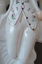 Load image into Gallery viewer, Large Antique Staffordshire Flatback Figurine Couple Harvesting 
