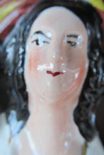 Load image into Gallery viewer, Large Antique Staffordshire Flatback Figurine Couple Harvesting 
