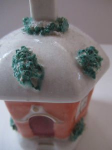 Antique 1840s Victorian Porcelain Money Box in the Shape of a Wee House