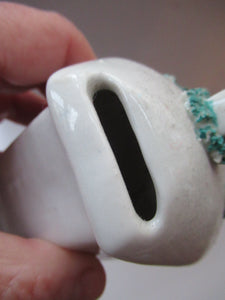 Antique 1840s Victorian Porcelain Money Box in the Shape of a Wee House
