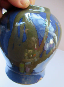 Vintage Scottish Studio Pottery Pot. John Jacobs, Vidlin Pottery