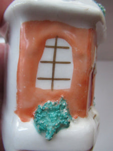 Antique 1840s Victorian Porcelain Money Box in the Shape of a Wee House