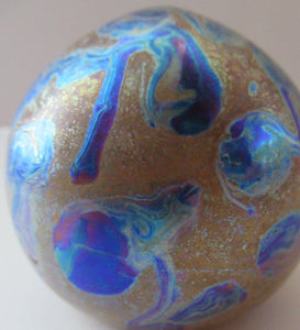 1991 Siddy Langley Lustre British Studio Glass Paperweight