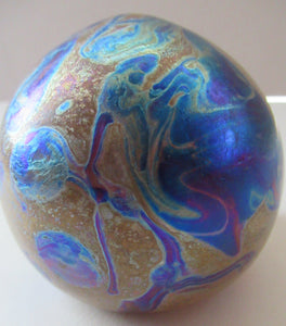 1991 Siddy Langley Lustre British Studio Glass Paperweight