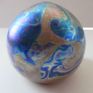 1991 Siddy Langley Lustre British Studio Glass Paperweight