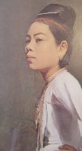 Load image into Gallery viewer, Original Vintage 1960s Burmese Lady Framed  Print Ma Aung Saw Myawng
