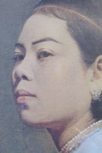 Load image into Gallery viewer, Original Vintage 1960s Burmese Lady Framed  Print Ma Aung Saw Myawng

