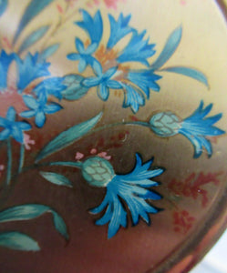 1950s Powder Compact with Blue Flowers