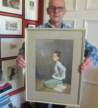 Load image into Gallery viewer, Original Vintage 1960s Burmese Lady Framed  Print Ma Aung Saw Myawng
