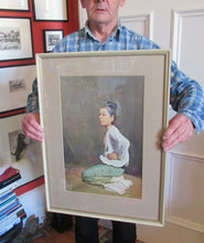 Load image into Gallery viewer, Original Vintage 1960s Burmese Lady Framed  Print Ma Aung Saw Myawng
