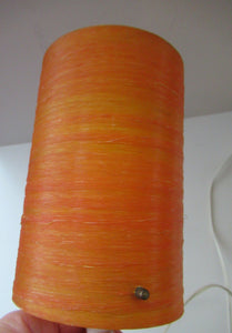 1970s Tangerine Scottish SHATTALINE Perspex Lamp with Original Shade