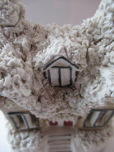 Load image into Gallery viewer, Antique Staffordshire Porcelain VICTORIAN Snow Covered Cottage Pastille Burner
