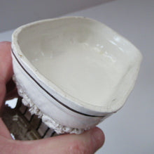 Load image into Gallery viewer, Antique Staffordshire Porcelain VICTORIAN Snow Covered Cottage Pastille Burner

