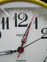 Load image into Gallery viewer, 1970s West German Bells Design Alarm Clock Bright Yellow
