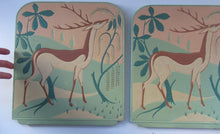 Load image into Gallery viewer, ORIGINAL 1930s Art Deco Plaster Wall Plaque. Hand Painted Image of a Reindeer
