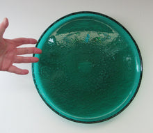Load image into Gallery viewer, 1950s Norwegian Art Glass Shallow Dish. Greenland Series by Hadeland. Arne Jon Jutrem
