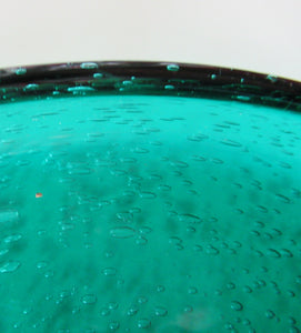 1950s Norwegian Art Glass Shallow Dish. Greenland Series by Hadeland. Arne Jon Jutrem