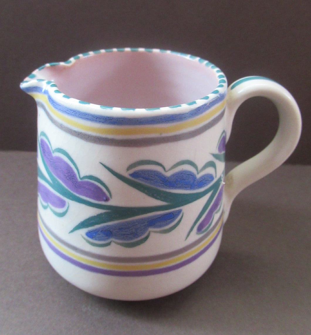 Small Vintage Art Deco Poole Pottery Small Jug or Pitcher