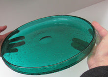 Load image into Gallery viewer, 1950s Norwegian Art Glass Shallow Dish. Greenland Series by Hadeland. Arne Jon Jutrem

