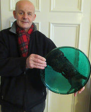 Load image into Gallery viewer, 1950s Norwegian Art Glass Shallow Dish. Greenland Series by Hadeland. Arne Jon Jutrem
