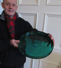 Load image into Gallery viewer, 1950s Norwegian Art Glass Shallow Dish. Greenland Series by Hadeland. Arne Jon Jutrem
