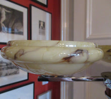 Load image into Gallery viewer, Vintage 1930s Art Deco Pendant Light Fitting. Chrome, Bakelite and Three Glass Shades
