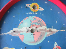 Load image into Gallery viewer, 1950s Chad Valley Space Age Rocket Shop Bagatelle Pinball Game
